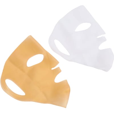 2 pièces Couvercle de Masque Facial en Silicone Réutilisable Crochet d'Oreille Support de Masque Facial pour Soin de la Peau Routine Beauté