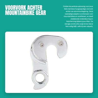 Dailygoods - Voorvork Achter - Mountainbike Gear - Aluminiumlegering - Fietsadapter - Duurzaam en Beschermend - Geschikt voor Fietsen - Coda Vorkhaak