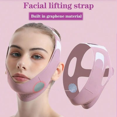 Bandeau Amincissant Visage Bande V-Lifting, Confortable Et Sans Odeur, Bandeau Remodelant Réutilisable, Tissu Respirant Antidérapant Accessoires de Soin Beauté à Domicile violet