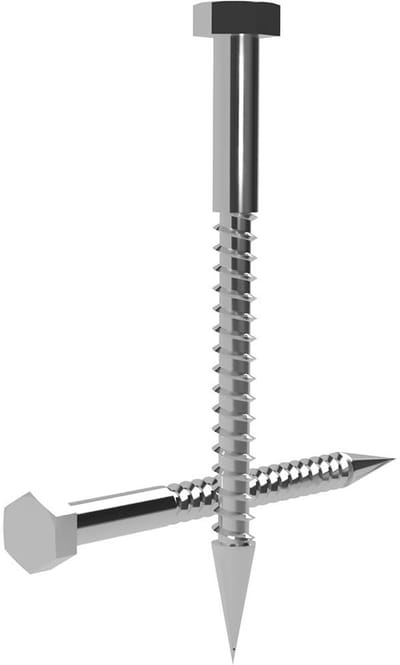 Zeskantschroeven van roestvrij staal voor hout M8 DIN571, corrosiebestendig, zware bevestigingselementen voor bouw, elektronica, autobouw en modulaire installaties (50 stuks, 140 mm)