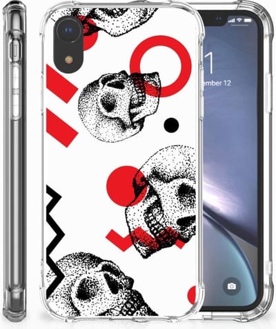 Extreme Case Apple iPhone Xr Skull Red