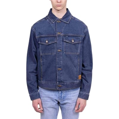 Timberland Herenjeansjas in effen kleur, reguliere pasvorm (Indigoblauw)