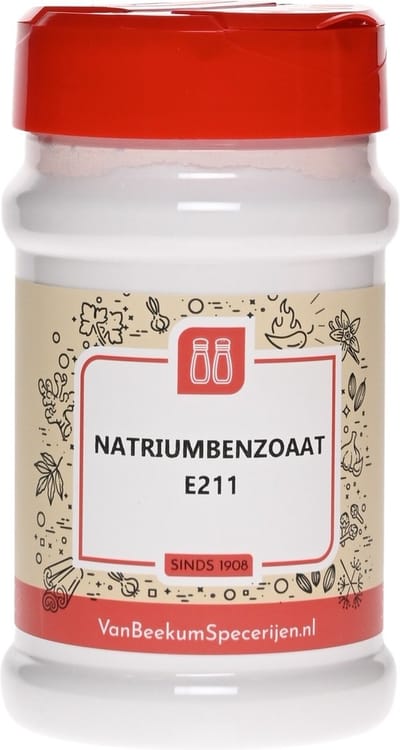 Van Beekum Specerijen - Natriumbenzoaat E211 - Strooibus 130 Gram