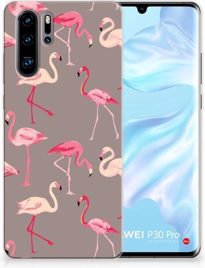 Huawei P30 Pro TPU Hoesje Flamingo