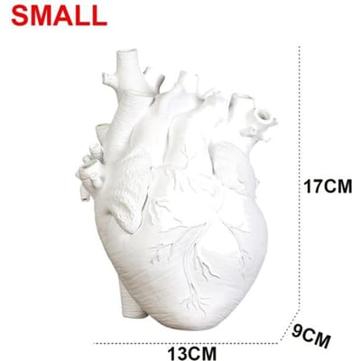 Nordic Stijl Vaas Hars Anatomische Hartvorm Bloemenvaas Thuis Kunst Sculptuur Desktop Plant Pot Voor Woonkamer Slaapkamer Decor