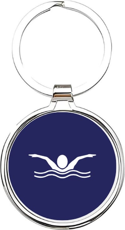 Akyol - zwemmer Sleutelhanger - Zwemmen - zwemmers - cadeau - sport sleutelhanger - sport - zwembad - sleutelhanger voor zwemmers - open water zwemmer - duiken - vlinderslag - borstkrol - sleutelhanger van een zwemmer - 4 x 7,5 CM
