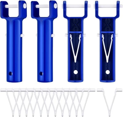 Zwembad Vacuüm Hoofd - Stofzuiger Onderdeel - Zwembad Onderhoud - Brede Compatibiliteit - 4 Stuks Blauw - Blauw