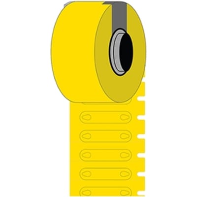 Brady BM-2-7599-YL-R polyethyleen tags geel | 23 mm x 5,20 mm (origineel)