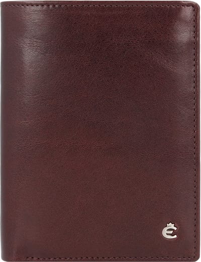 Esquire Toscana Portemonnee RFID Leer 9,5 cm - Jongens - Staand formaat - coffee
