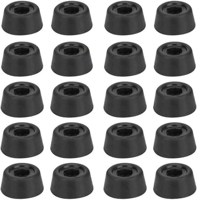 Keu Beschermhoes - Biljart Accessoires - Keu Bescherming - Rubberen Bodemhoes - 20 Stuks - Zwart