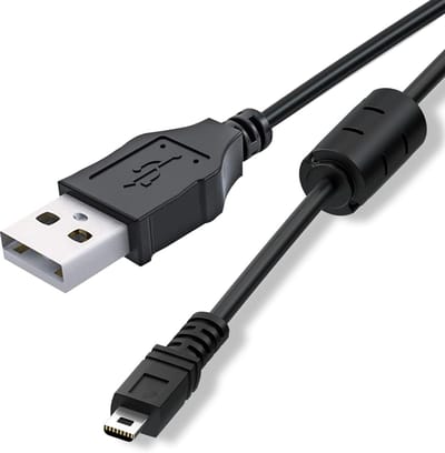 Allecto - USB Datakabel - Oplaadkabel - Duurzaam en Klitvrij - 1,5m - Compatibel met Digitale Camera's - Geschikt voor Nikon CoolPix/L/D/S/P Serie