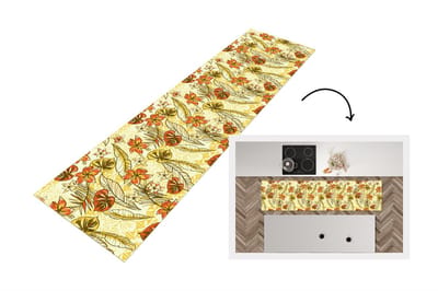 Keukenloper - Loper keuken - Vintage - Bloemen - Bladeren - Hawaii - Patroon - 200x50 cm - Keukenloper vinyl