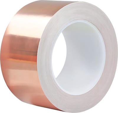 Zelfklevende Koperen Folietape - 60mm x 20m - Geleidende Koperen Band voor Gitaren, Aarding, Solderen en Elektronische Toepassingen 4/4