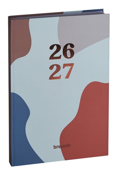 Brepols agenda 2026-2027 - Horizon COLOR CAMO - Schoolagenda - 1 week op 2 pagina's - Stevige omslag - Weekoverzicht - Mint groen - 14.8 x 21 cm