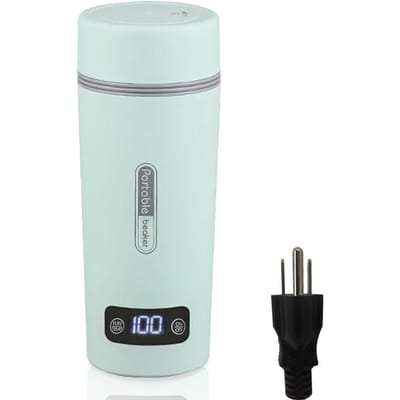 Bouilloire électrique portable pour eau bouillante 300W 350ml en acier inoxydable anti-déversement anti-fuite US Plug vert