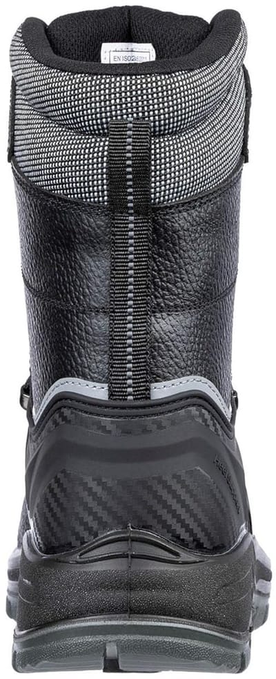 Veiligheidsschoenen Hoog S3 Zwart Leer Ademend Antislip EN Gecertificeerd
