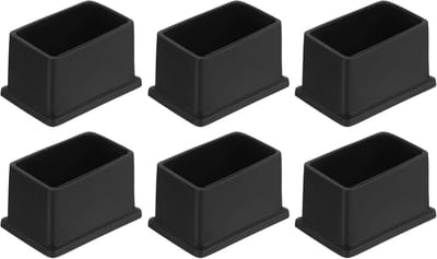 Vierkante PVC Stoelpootdoppen 50x30 mm - Vloerbescherming voor Stoelen en Tafels