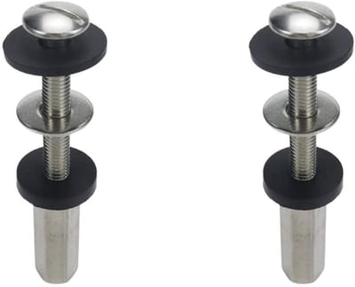 Toilet Tank Bouten - Toilet Bevestiging Kit - Toilet Reparatie - Roestvrij Staal - 75mm Lengte - Zilver