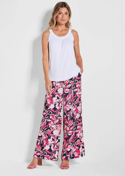 Twee topjes - marine / wit - Gr. 20 van Goldner Fashion