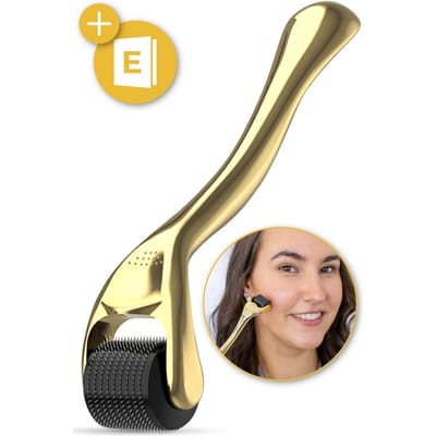 Nuvance Dermaroller - 540 Micro Naalden van 0.5mm - Incl. eBook - Baardroller voor Haargroei - Steriel Verpakt