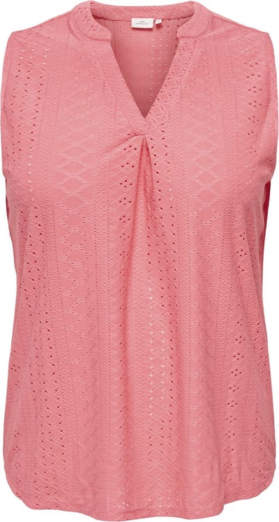 ONLY CARMAKOMA - CARSANDRA LIFE S/L V-NECK TOP JRS - Meisjes - Blouses