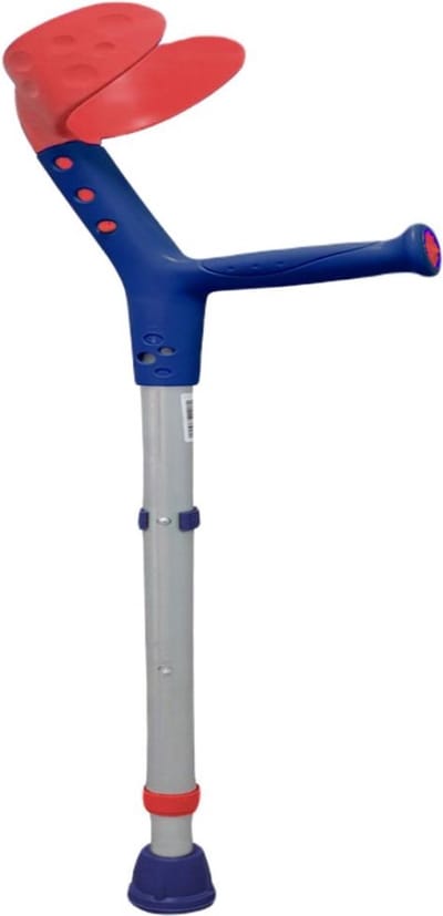 Queralto Igueldo - Kruk voor kinderen - Verstelbaar - Aluminium - Rood en blauw