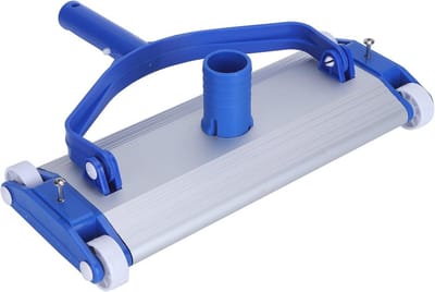 Aluminium Zwembadreiniger met Wielen en Sleepborstel - Ideaal voor Onderhoud