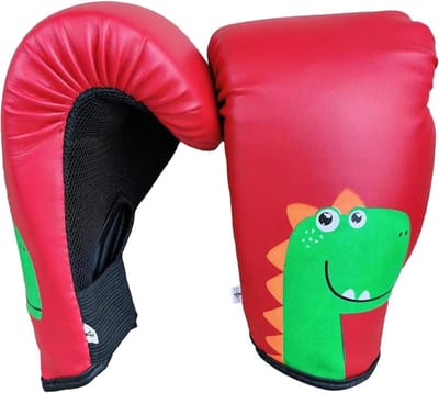 Bokshandschoenen Kinderen - Trainingshandschoenen Junior - Kickboksen Sparren - Speciaal Ontworpen Bescherming - 3-8 Jaar - Rood