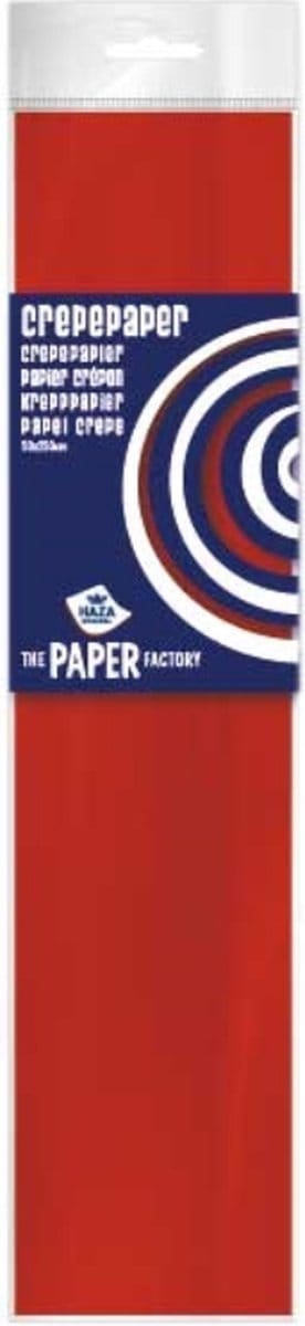 Crepepapier 50x250 rood pak a 10 rol