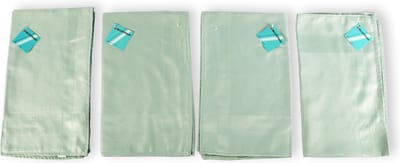 Discountershop Set van 4 Glazendoeken Polierdoeken - Groen - 67cm x 41cm - Voor Polijsten van Glaswerk en Tafelaccessoires - 80% Polyester, 20% Polyamide