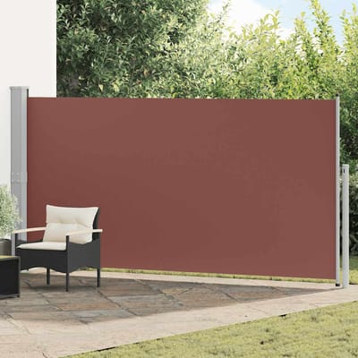 vidaXL - Zijluifel - uittrekbaar - 160x500 - cm - bruin