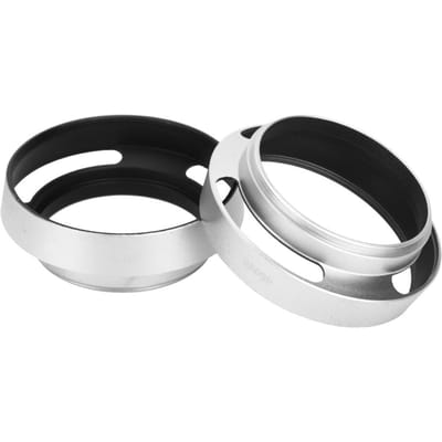 2 stuks Aluminiumlegering Holle Zonnekap 46 mm voor Leica Camera Zilver black
