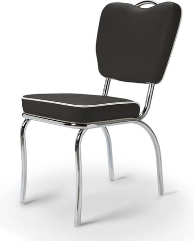 Bel Air Retro Eetkamerstoel CO-26 Zwart