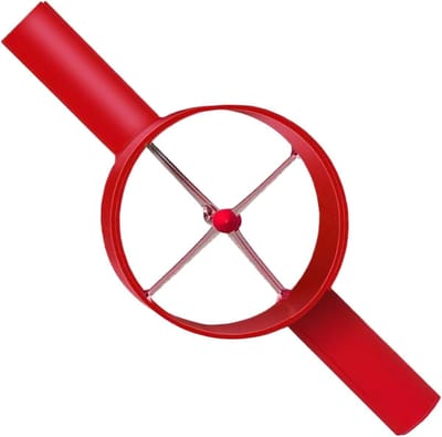Handmatige Houtsplijter - Houtklover - Brandhout Maken - Antislip Rubberen Grip - 8 cm Diameter - Zilver