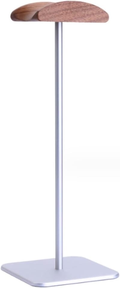 Koptelefoonstandaard Bureau - Universele Houder - Organiseren van Kabels - Behoudt Vorm en Levensduur - 28x10x10cm - Blauw Zilver
