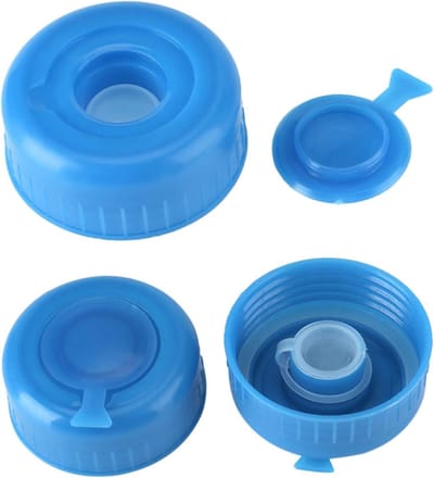 5 Stuks Herbruikbare Waterflesdeksels voor 5 Gallon Flessen - Antispat Lids voor Waterdispenser en Waterkan Gebruik