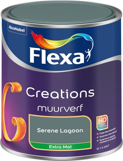 Flexa - Creations Muurverf Extra Mat - Serene Lagoon - 1 L