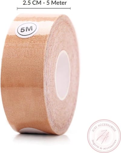 Just Accessorize® Boob Tape – 2,5 cm x 5 meter – Zelfklevende borsttape voor lift en ondersteuning