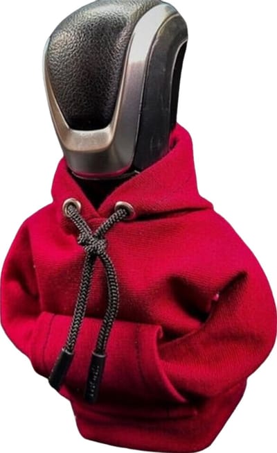 VCTparts® Versnellingspook Hoes Hoodie Versiering voor de Schakel Pook Knop - Rood [Trui Sweater]