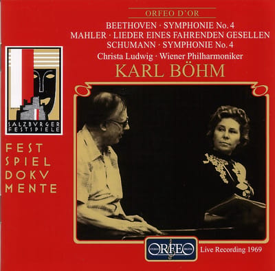 Christa Ludwig, Wiener Philharmoniker, Karl Böhm - Beethoven: Symphony No. 4, Lieder Eines Fahrenden Gesellen, Symphony No. 4 d-Moll (CD) (Remastered)