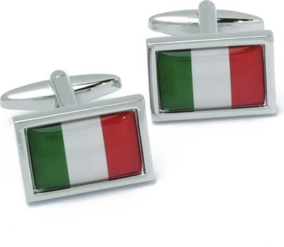 Manchetknopen - Italiaanse Vlag Italie Rood Wit Groen