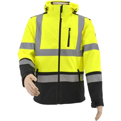 Awtools T3 Serie - Softshell Jas - Reflecterend - Maat S - Ergonomische Pasvorm