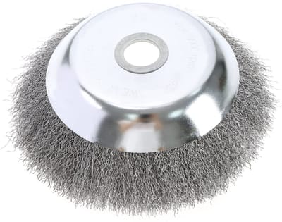 Dailygoody - Onkruidborstel - Fijne Staaldraad - Duurzaam en robuust - 8 Inch - Onkruid Cutter - Geschikt voor tuin en gazon - Grasmaaier accessoire