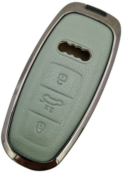 Autosleutel Hoesje geschikt voor Audi - Sleutelcover - Aluminium Sleutelhoes - Accessoires - agave