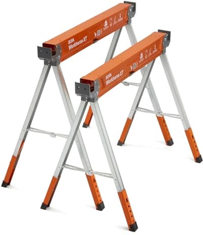 Verstelbare Heavy-Duty Zaagpaarden Set van 2 - Ideaal voor Aannemers en Doe-Het-Zelvers