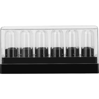 Lot de 12 tubes d'échantillons de rouge à lèvres en plastique, mini baume à lèvres, tube vide, outil cosmétique DIY white