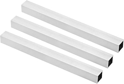 Aluminium Buizen 25mm x 25mm x 2mm Wanddikte - 300mm Lengte - Vierkante Pijp voor Machineframes en DIY Projecten met Naadloze Afwerking.