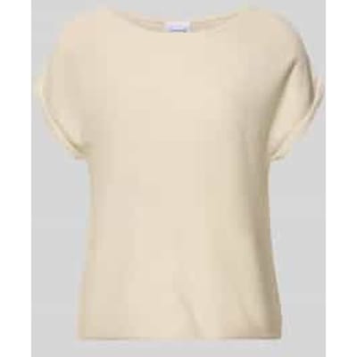 T-shirt van fine mesh en glinsterd garen dames COMMA