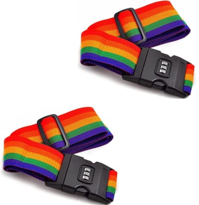 *** 2x Kofferriemen/Bagageriemen met Cijferslot 160 cm - Bagageslot - Reizen - Veilig - Vliegveld - van Heble® ***