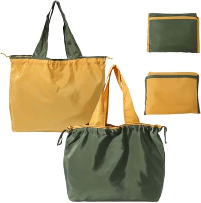 Shopping Bag 50x40cm - Wasbaar en Vouwbaar - Met Trekkoord en Handgreep - Ideaal voor Winkelen - SnelShoppen